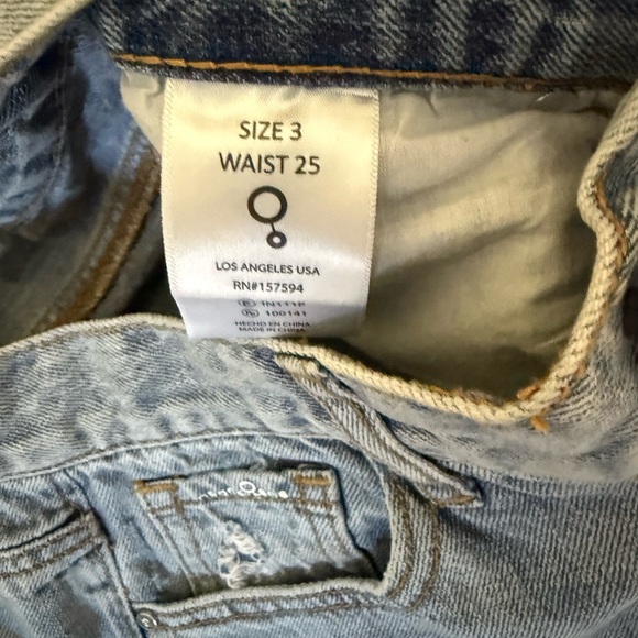 High Rise Distressed Blue Jeans - Picture 7 of 12